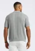 Wasko Men's Cable-Knit Short-Sleeve Button-Up Polo, Heather Grey - BM24540 sold by Buffalo Jeans