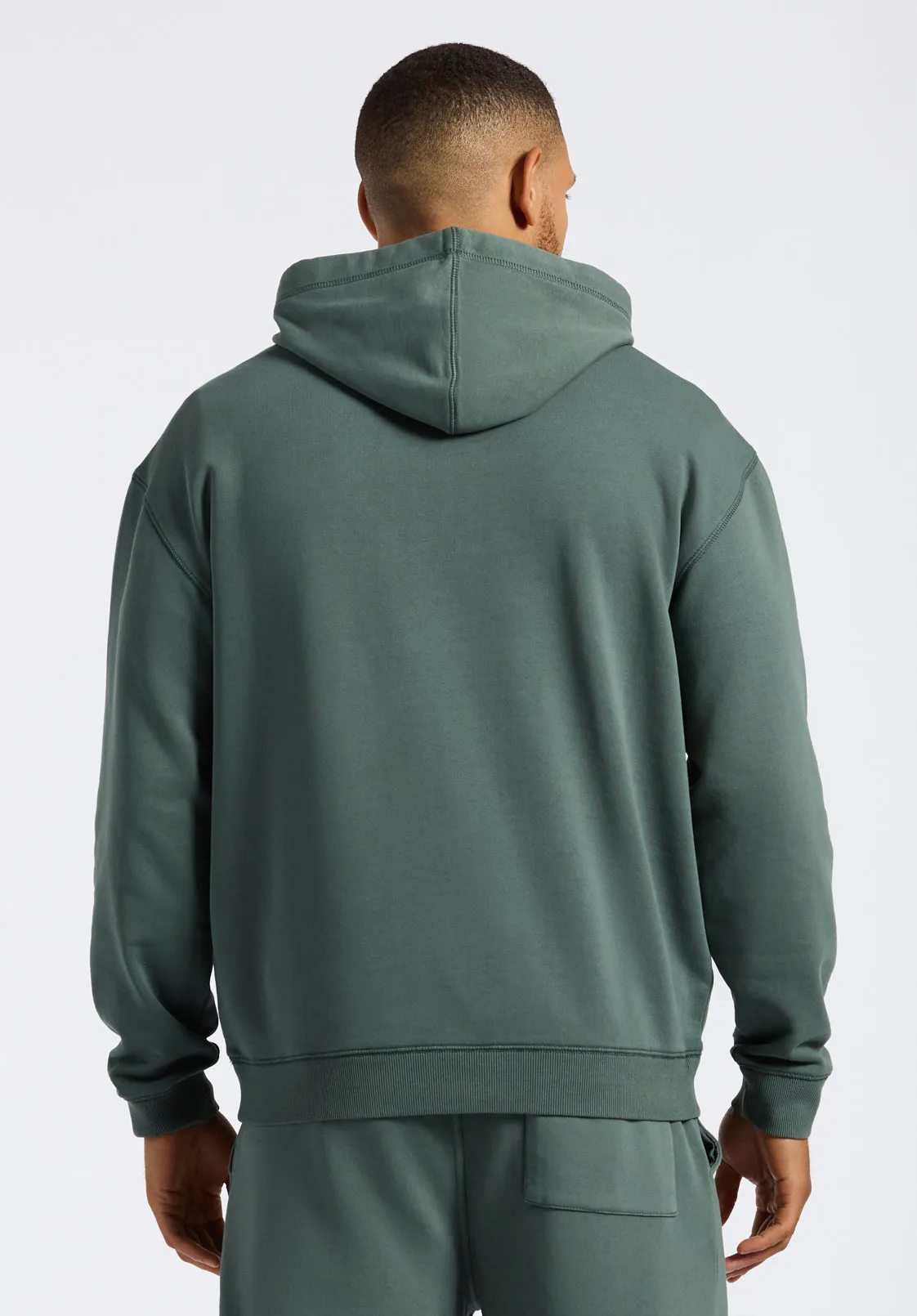 Finley Men's Relaxed Hooded Sweatshirt, Dark Forest Green - BM24534 sold by Buffalo Jeans product image thumbnail 4