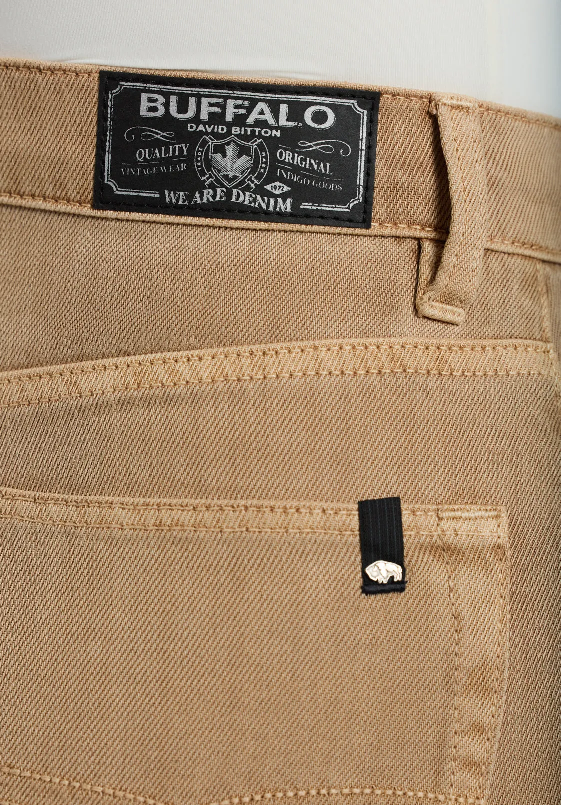 High Rise Wide Leg Addie Women's Pants, Almond Beige - BL16083 sold by Buffalo Jeans product image thumbnail 5