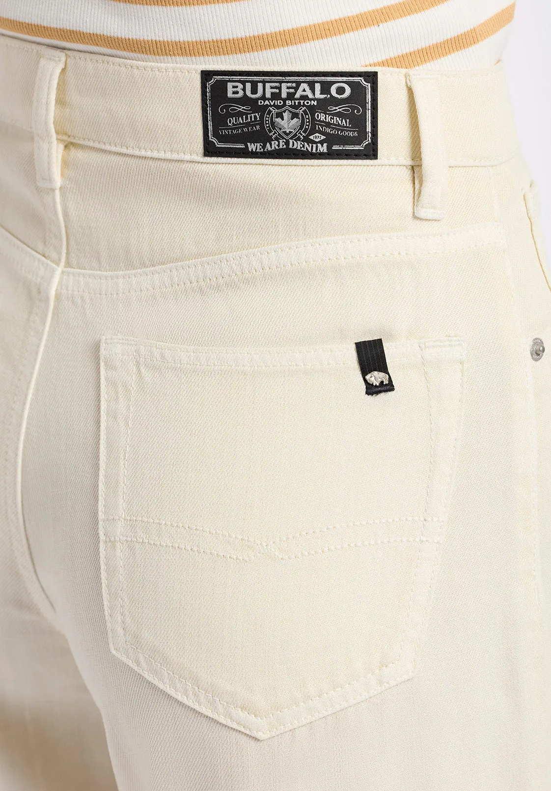 High Rise Wide Leg Addie Women's Pants, Vanilla Ice - BL16083 sold by Buffalo Jeans product image thumbnail 5