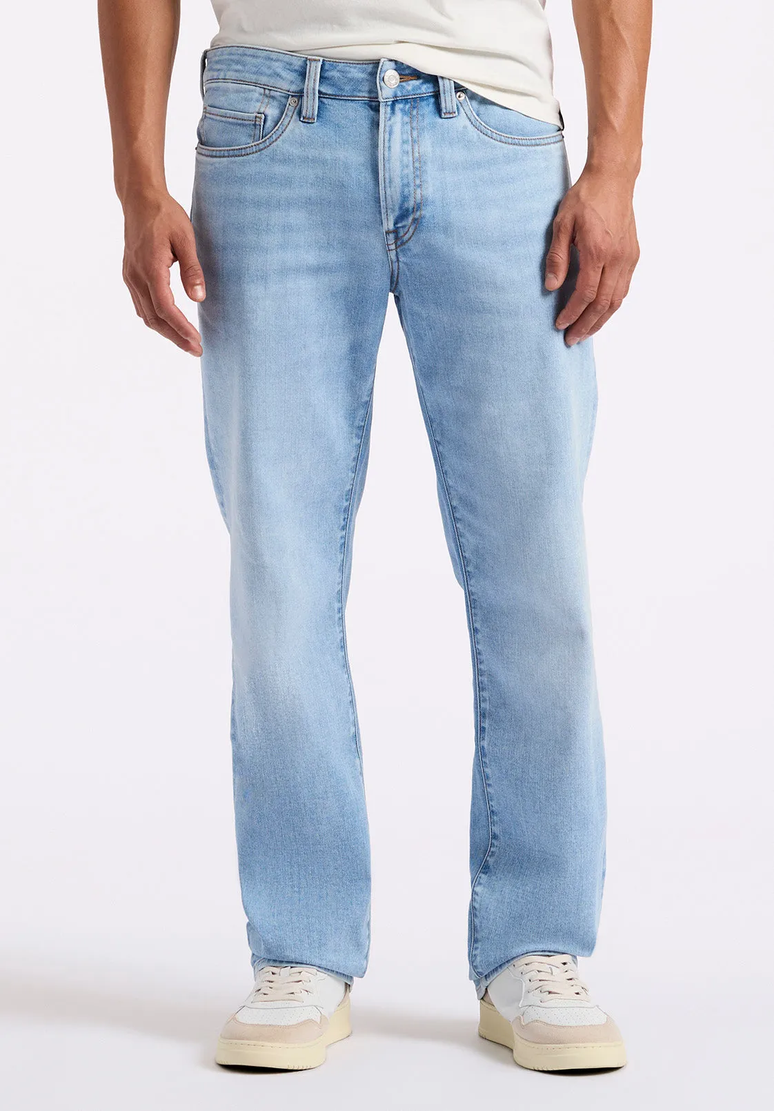 Relaxed Straight Driven Men's Jeans, Light Blue - BM26082 sold by Buffalo Jeans