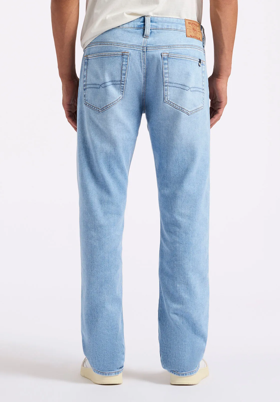 Relaxed Straight Driven Men's Jeans, Light Blue - BM26082 sold by Buffalo Jeans product image thumbnail 3