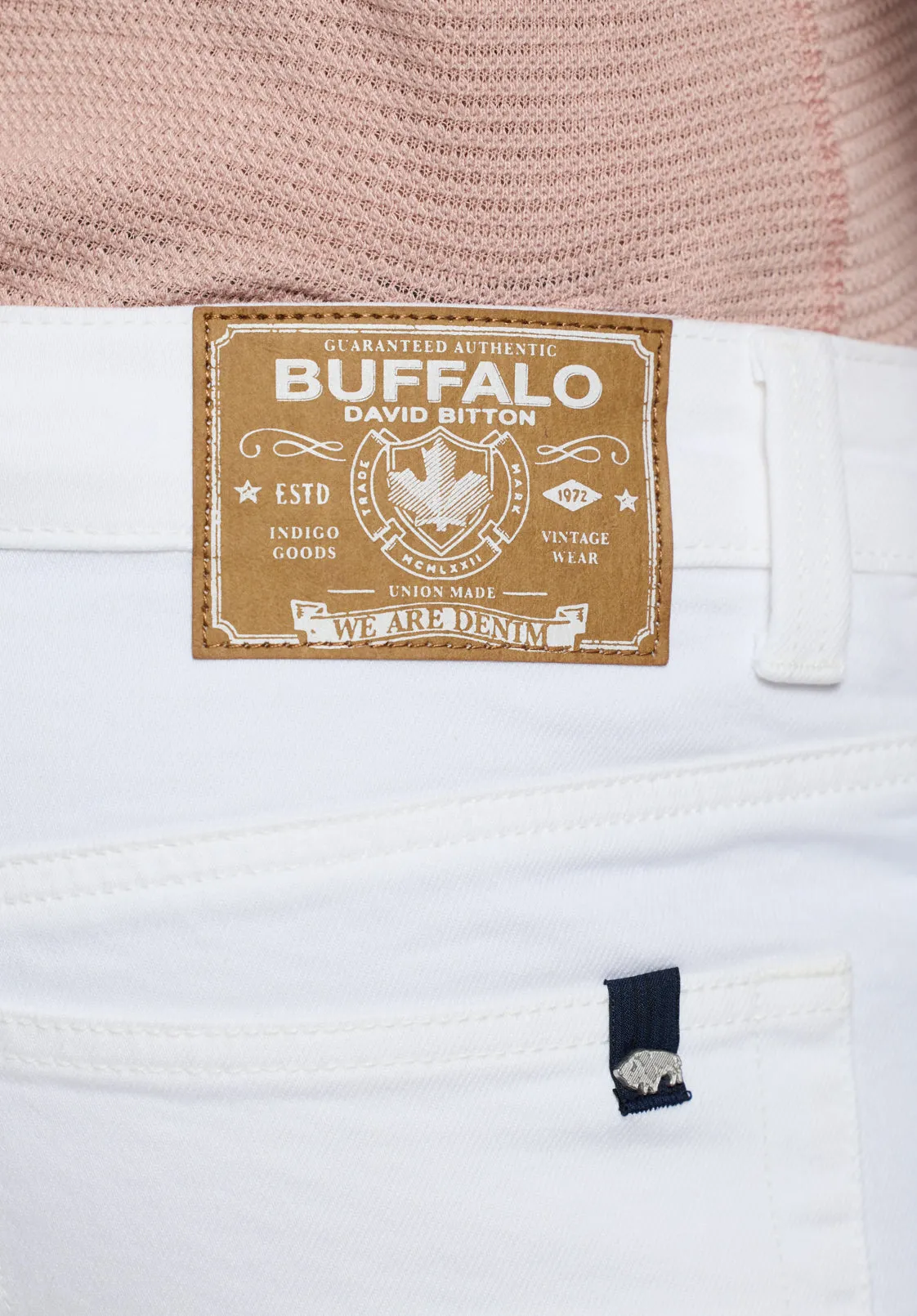 Relaxed Straight Dean Men's Short, White - BM26097 sold by Buffalo Jeans product image thumbnail 5