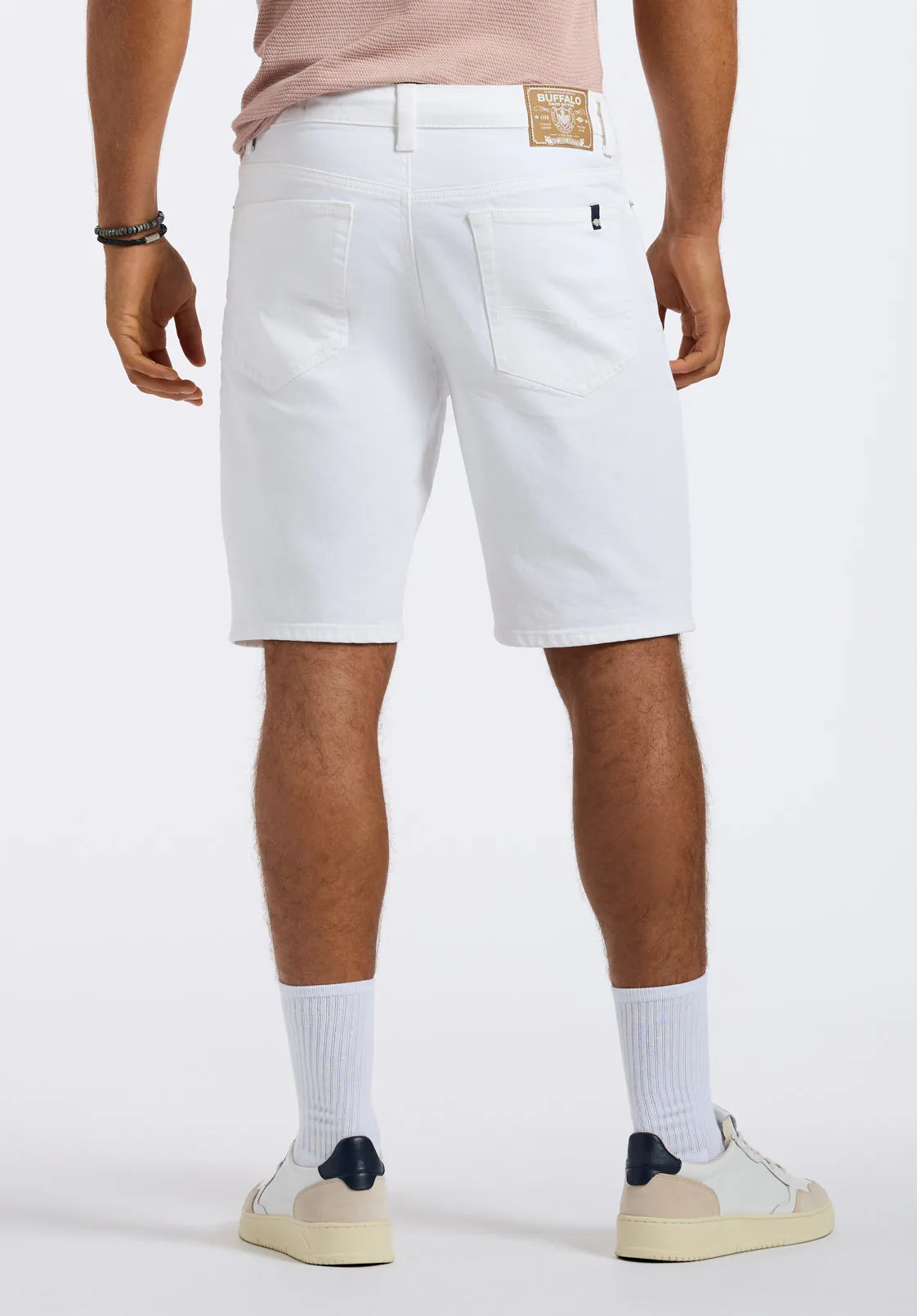 Relaxed Straight Dean Men's Short, White - BM26097 sold by Buffalo Jeans product image thumbnail 3