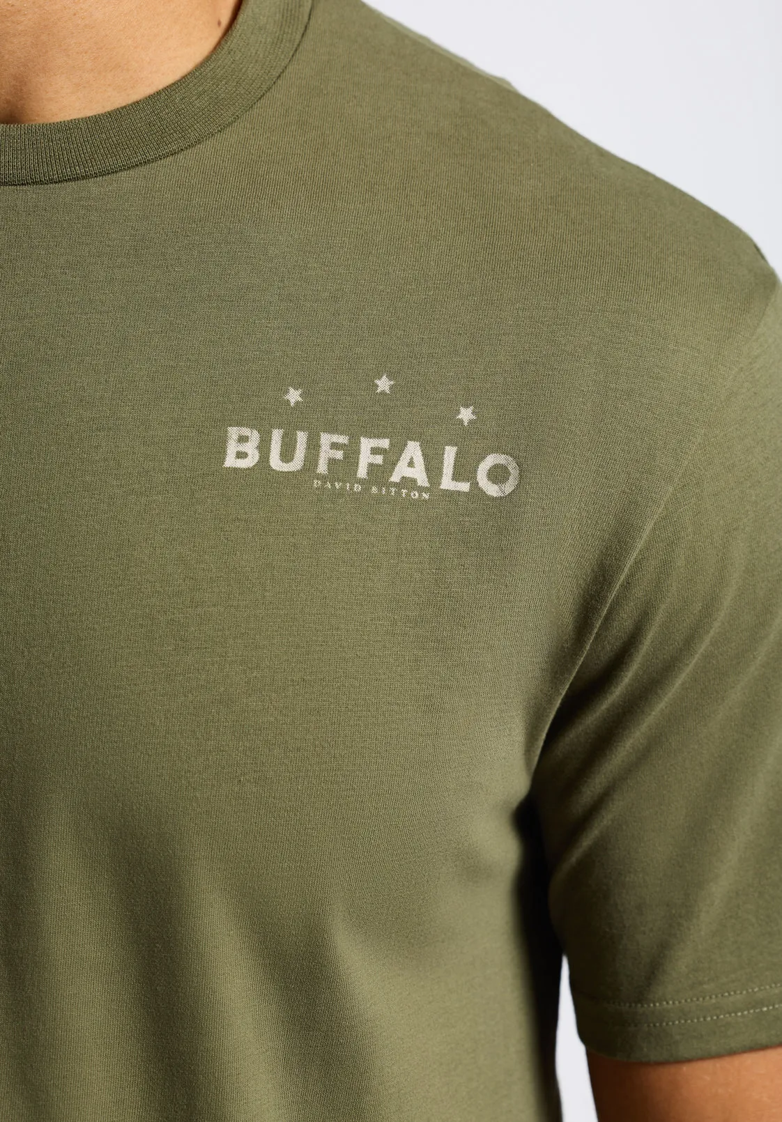 Toftlund Men's Graphic T-Shirt with Bull Skull Print, Fern Green - BM24635 sold by Buffalo Jeans product image thumbnail 5