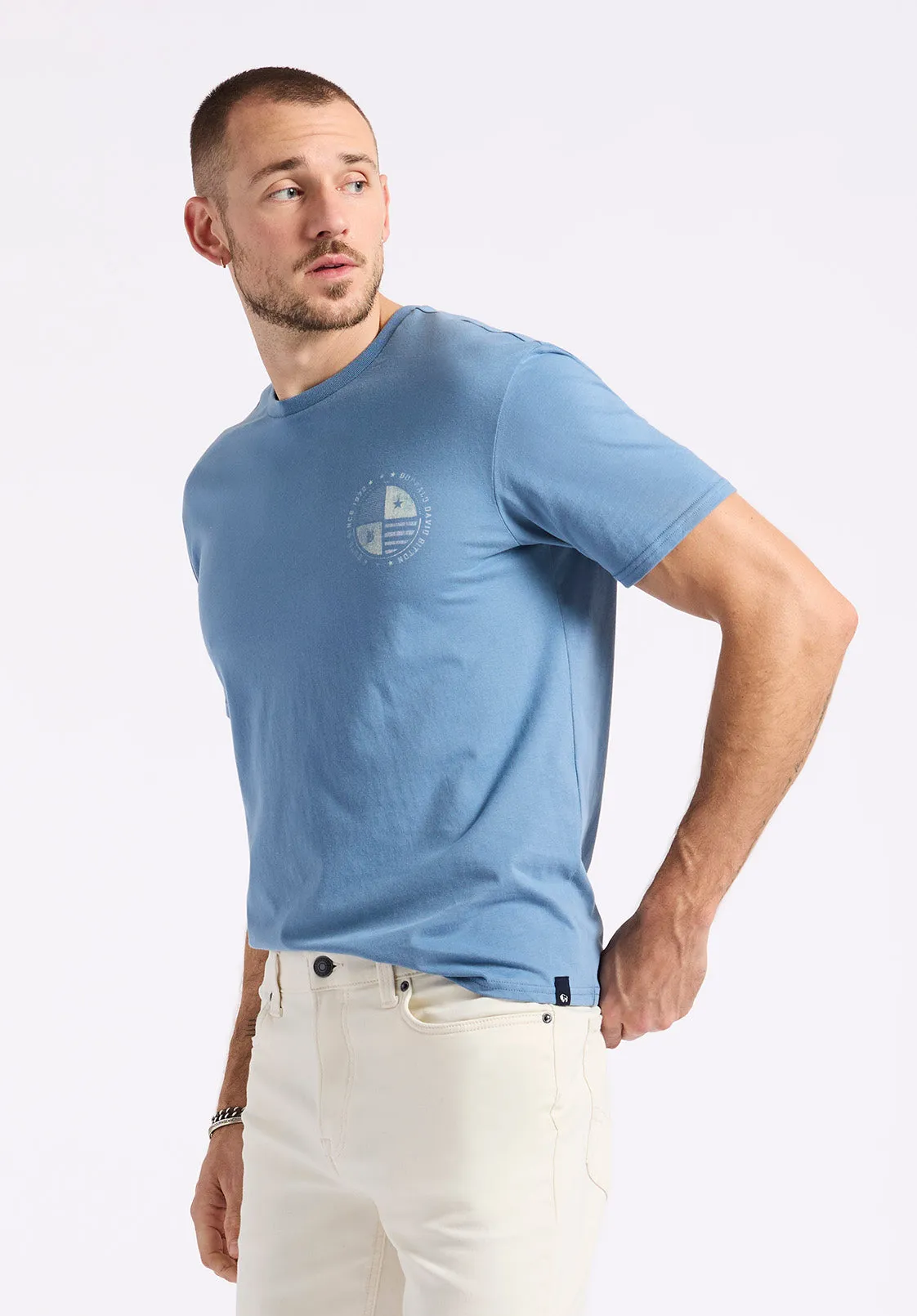 Tollose Men's Graphic T-Shirt with Heritage Print, Coronet Blue - BM24633 sold by Buffalo Jeans product image thumbnail 2