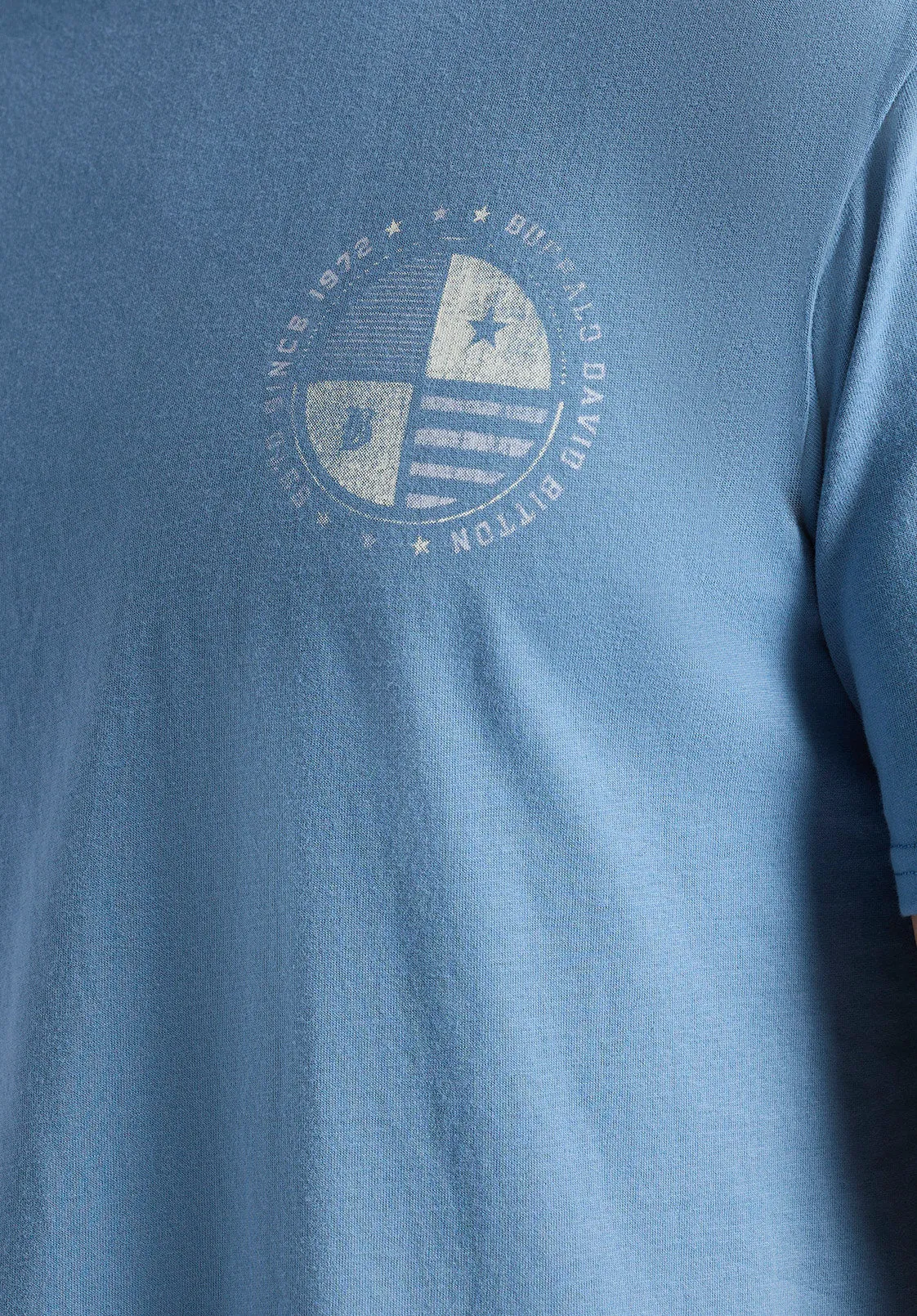 Tollose Men's Graphic T-Shirt with Heritage Print, Coronet Blue - BM24633 sold by Buffalo Jeans product image thumbnail 5