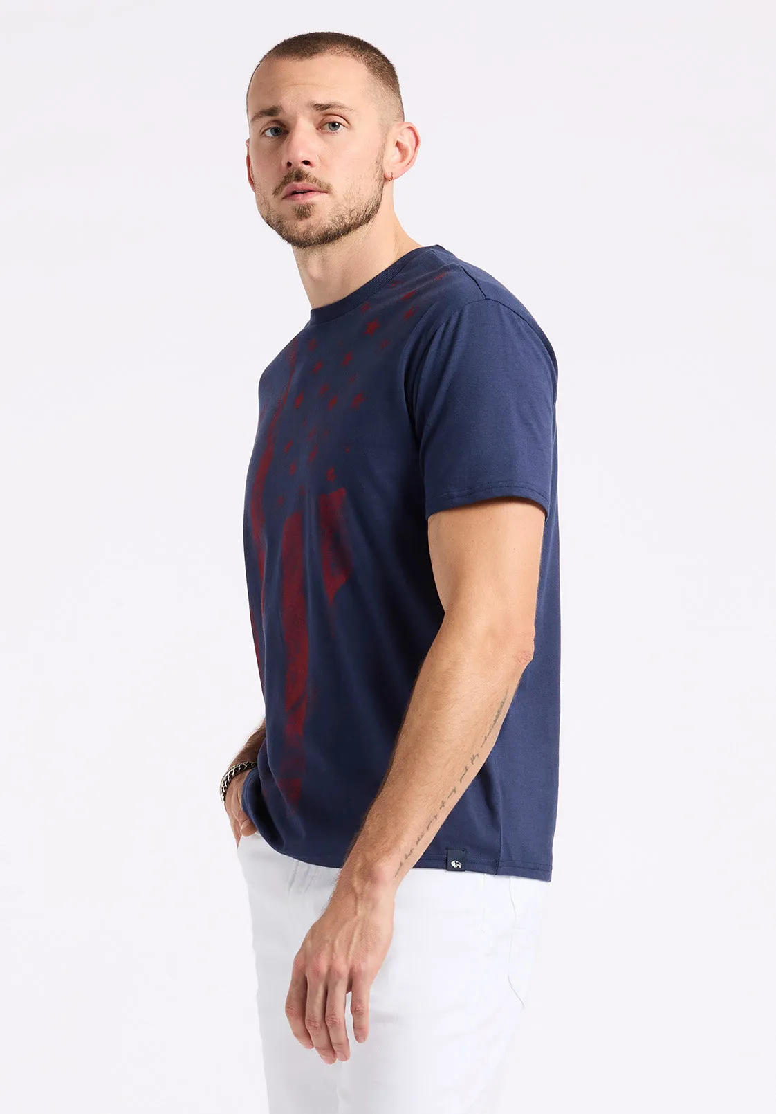 Talla Men's Graphic T-Shirt with American Flag Print, Whale - BM24650 sold by Buffalo Jeans product image thumbnail 3