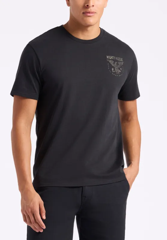Tonder Men's Graphic T-Shirt with Eagle Print, Black - BM24634 sold by Buffalo Jeans