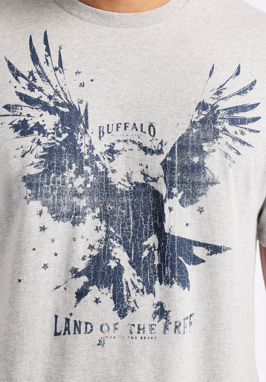 Teagle Men's Graphic T-Shirt with Eagle Print, Heather Grey - BM24647 sold by Buffalo Jeans product image thumbnail 5