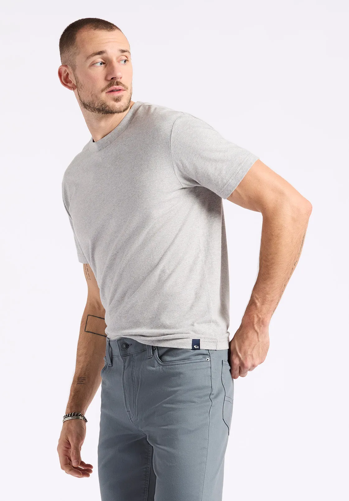 Kanto Men's Short-Sleeve Crew Neck Jersey T-Shirt, Heather Grey - BM24603 sold by Buffalo Jeans product image thumbnail 3