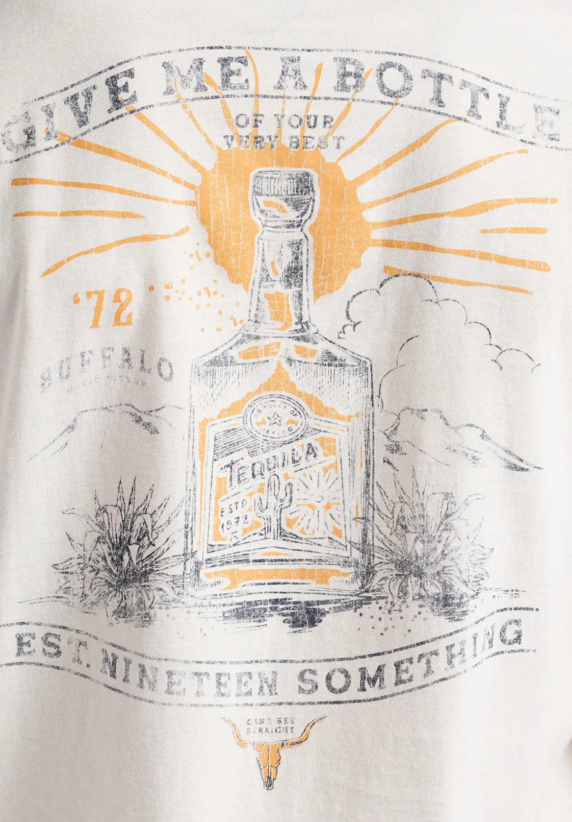 Tinglev Men's Graphic T-Shirt with Tequila Print, Milk - BM24636 sold by Buffalo Jeans product image thumbnail 5
