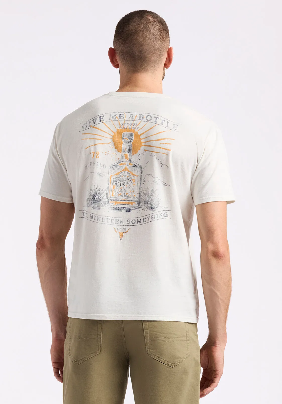 Tinglev Men's Graphic T-Shirt with Tequila Print, Milk - BM24636 sold by Buffalo Jeans product image thumbnail 3