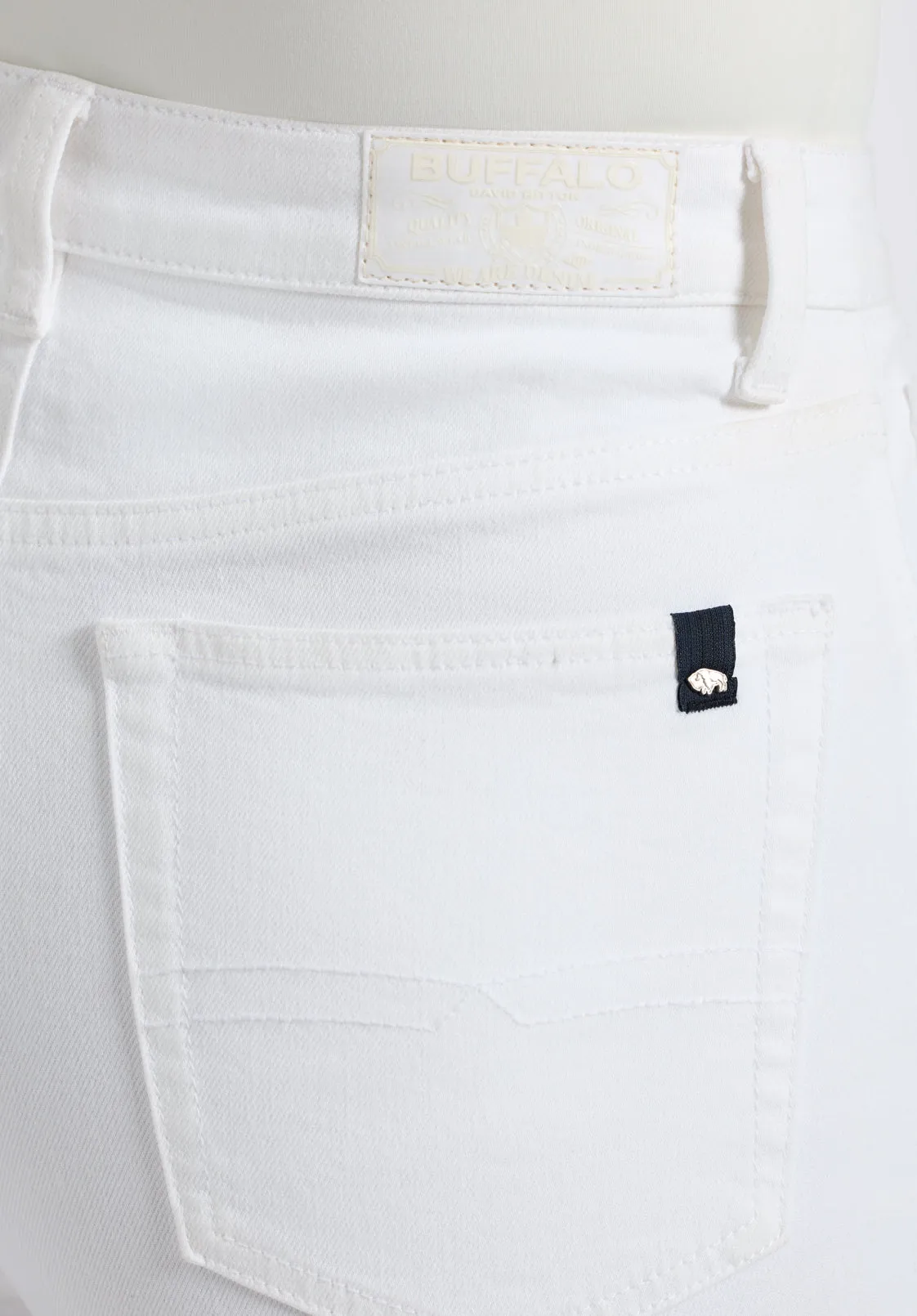 High Rise Wide Leg Cropped Addisson Women's Pants, White - BL16087 sold by Buffalo Jeans product image thumbnail 5