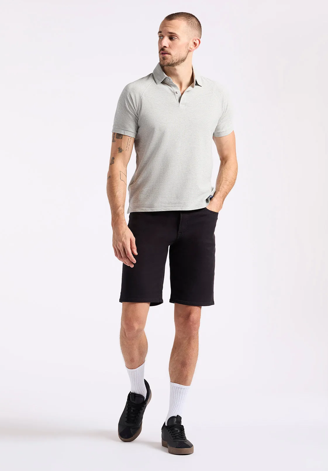 Kindell Men's Short Sleeve Pique Polo, Heather Grey - BM24608 sold by Buffalo Jeans product image thumbnail 4