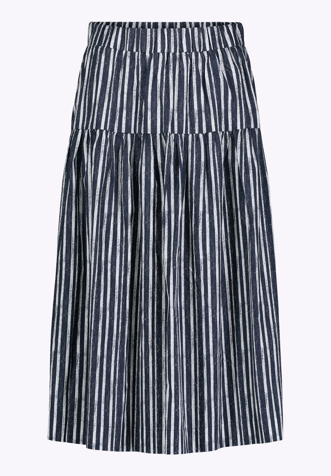Lupita Women's Striped Tiered Midi Skirt, Mood Indigo - WS0014P sold by Buffalo Jeans product image thumbnail 5