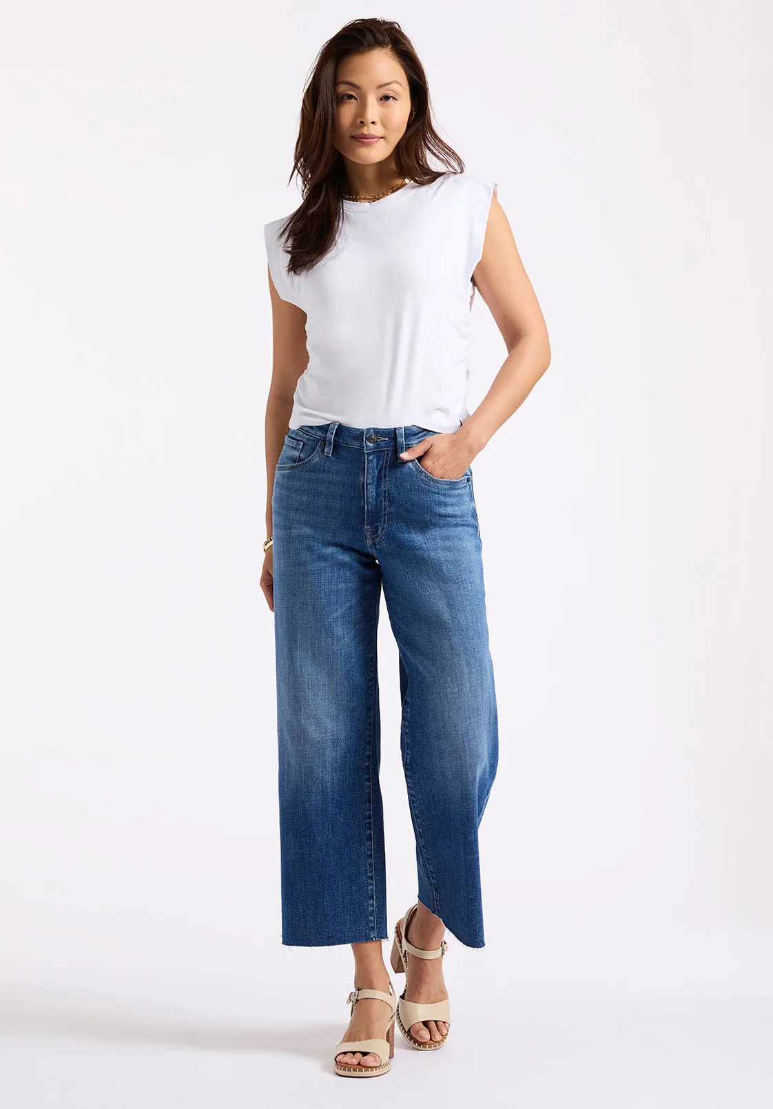 Alanis Women's Sleeveless Top, White - KT0206P sold by Buffalo Jeans product image thumbnail 4