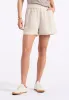 Giustina Women's Linen Blend High-Waisted Shorts, Beige - WB0023P sold by Buffalo Jeans