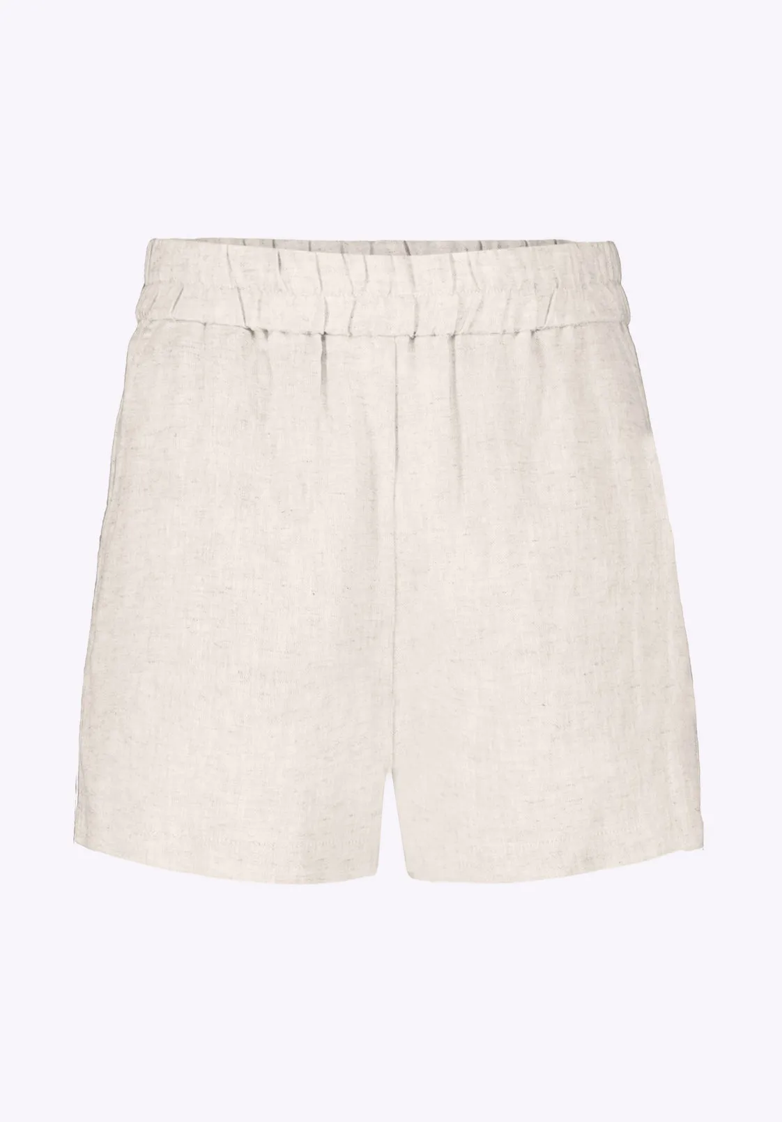 Giustina Women's Linen Blend High-Waisted Shorts, Beige - WB0023P sold by Buffalo Jeans product image thumbnail 5