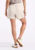 Giustina Women's Linen Blend High-Waisted Shorts, Beige - WB0023P sold by Buffalo Jeans