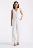 Adelina Women's Linen Blend Wide-Leg Pants, Off-White - WB0027P sold by Buffalo Jeans