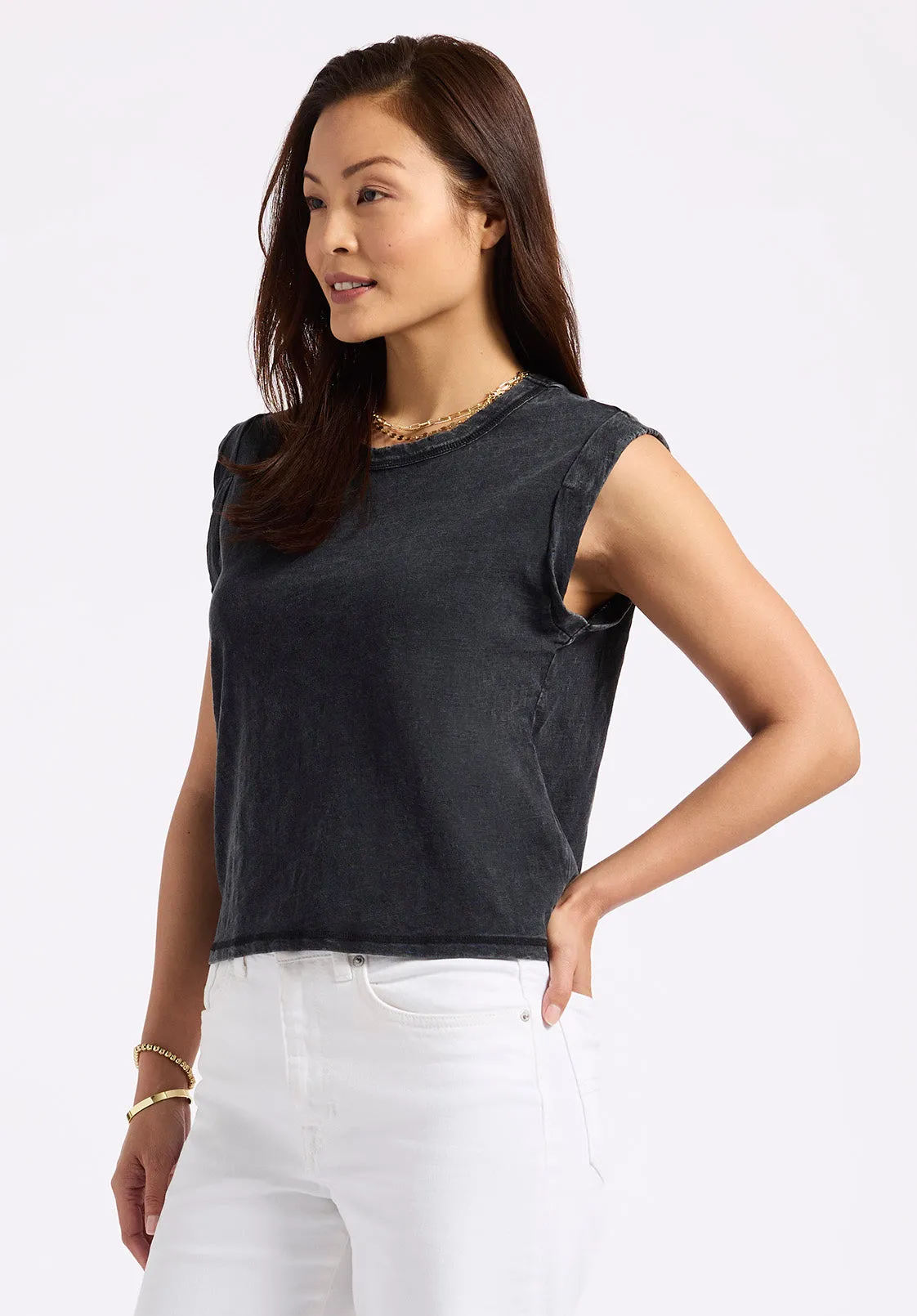 Elayne Women’s Sleeveless Top, Black - KT0230P sold by Buffalo Jeans product image thumbnail 3