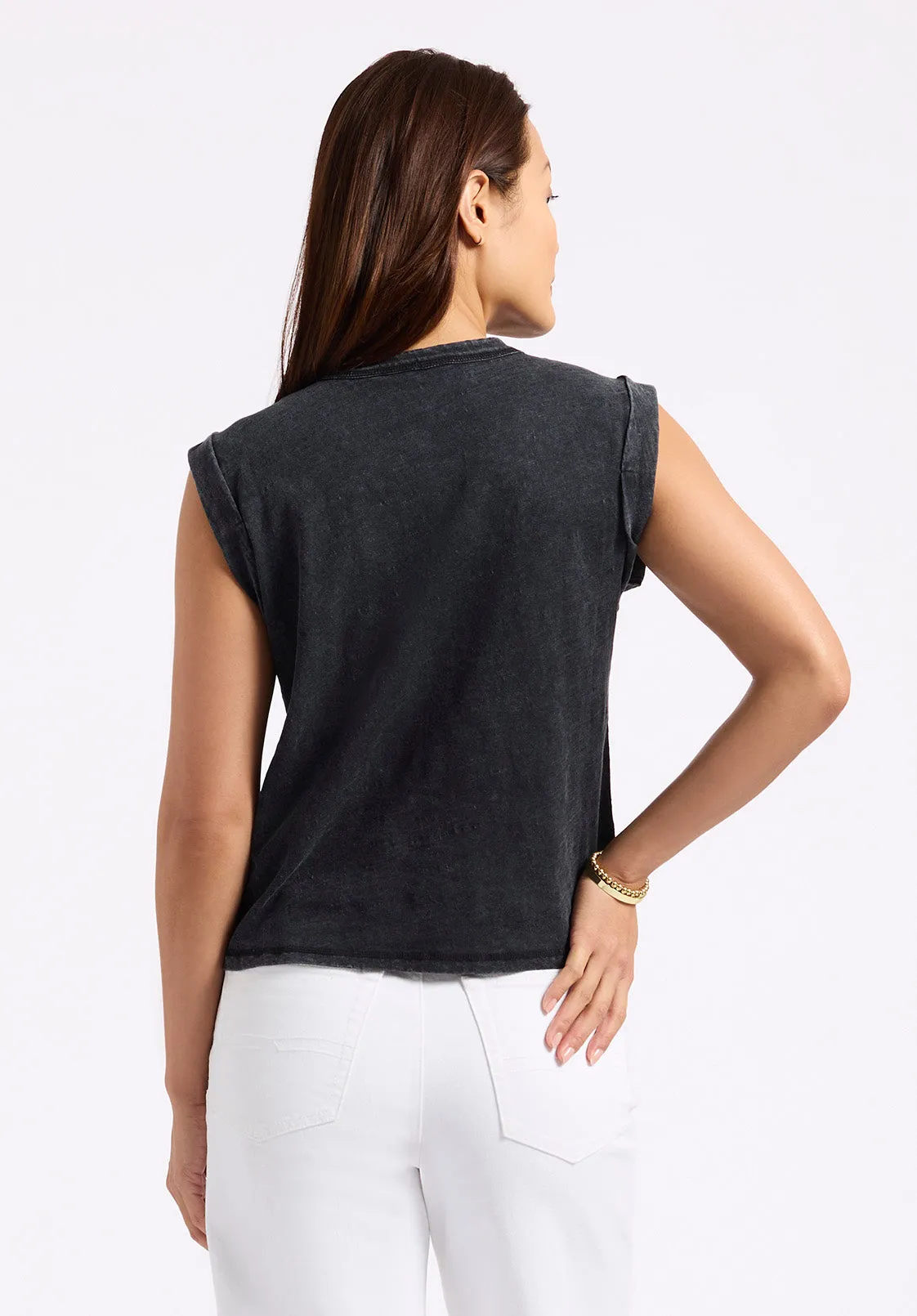 Elayne Women’s Sleeveless Top, Black - KT0230P sold by Buffalo Jeans product image thumbnail 4