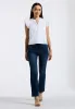 Mckaylie Women's Split Neck Flutter Sleeve Top with Embroidered Lace Details, White - KT0210P sold by Buffalo Jeans
