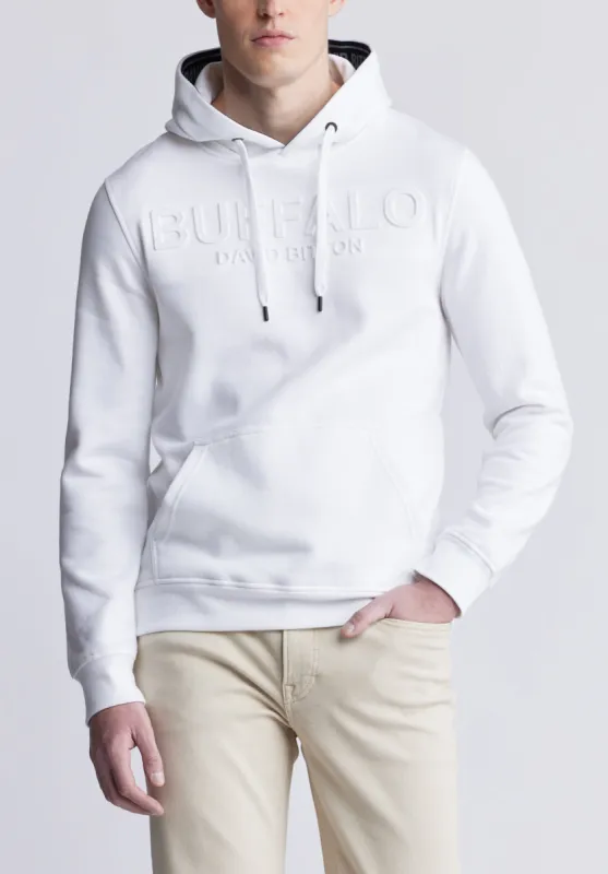 Fadol Men's Fleece Hoodie in White - BPM13610V sold by Buffalo Jeans