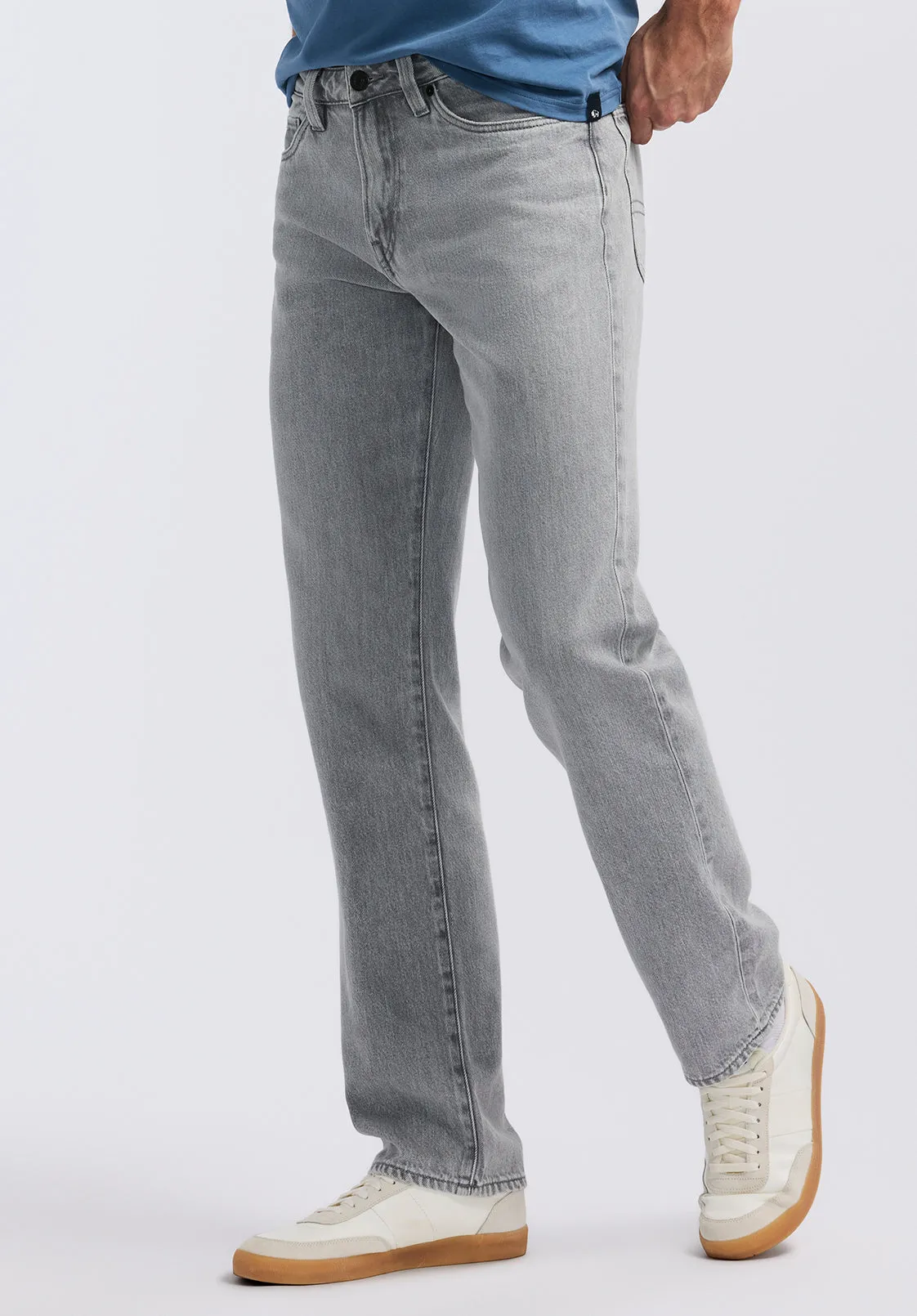 Relaxed Straight Driven Men's Jeans, Authentic Worn Grey - BM26084 sold by Buffalo Jeans product image thumbnail 2