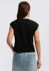 Amandine Women's Cap-Sleeve Crop Top, Black - KT0196P sold by Buffalo Jeans
