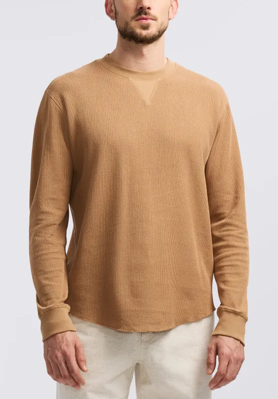 Kaleb Men's Long-Sleeve Crewneck Top, Woodsmoke - BM24624 sold by Buffalo Jeans