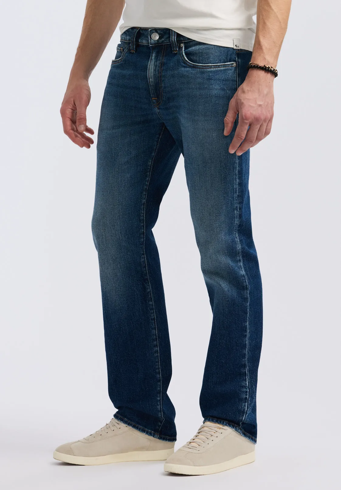 Relaxed Straight Driven Men's Jeans, Indigo Sanded - BM26059 sold by Buffalo Jeans product image thumbnail 2