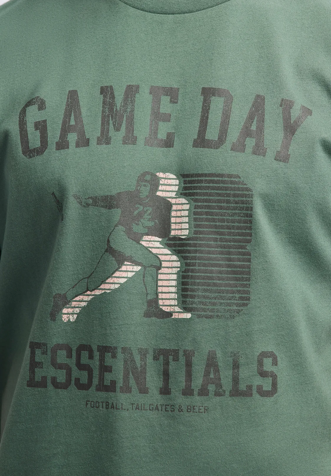 Titus Men's Graphic T-Shirt with Game Day Essentials Print, Dark Forest - BM24710 sold by Buffalo Jeans product image thumbnail 5