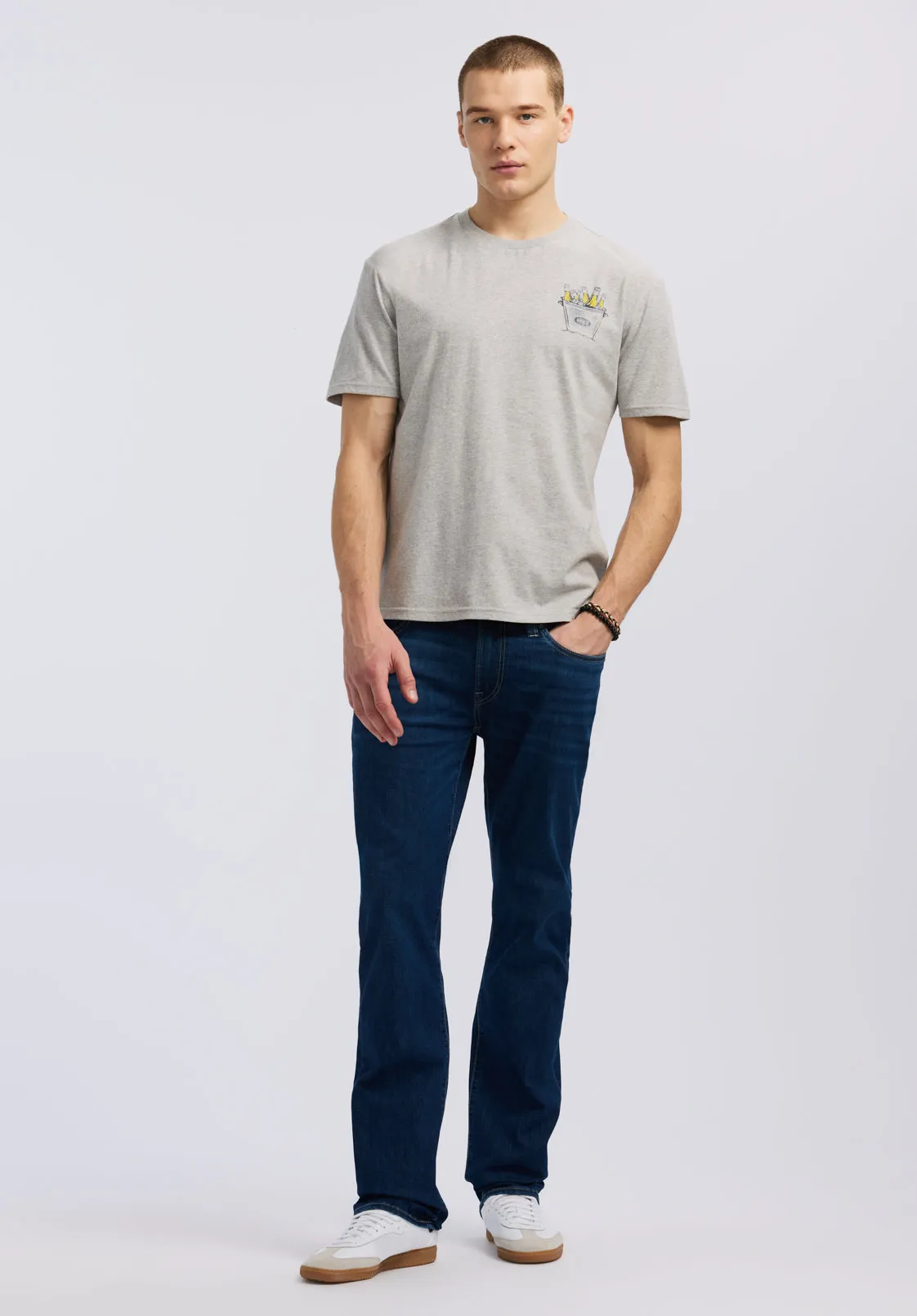 Thirsk Men's Graphic T-Shirt with Spirit of Summer Print, Heather Grey - BM24659 sold by Buffalo Jeans product image thumbnail 4