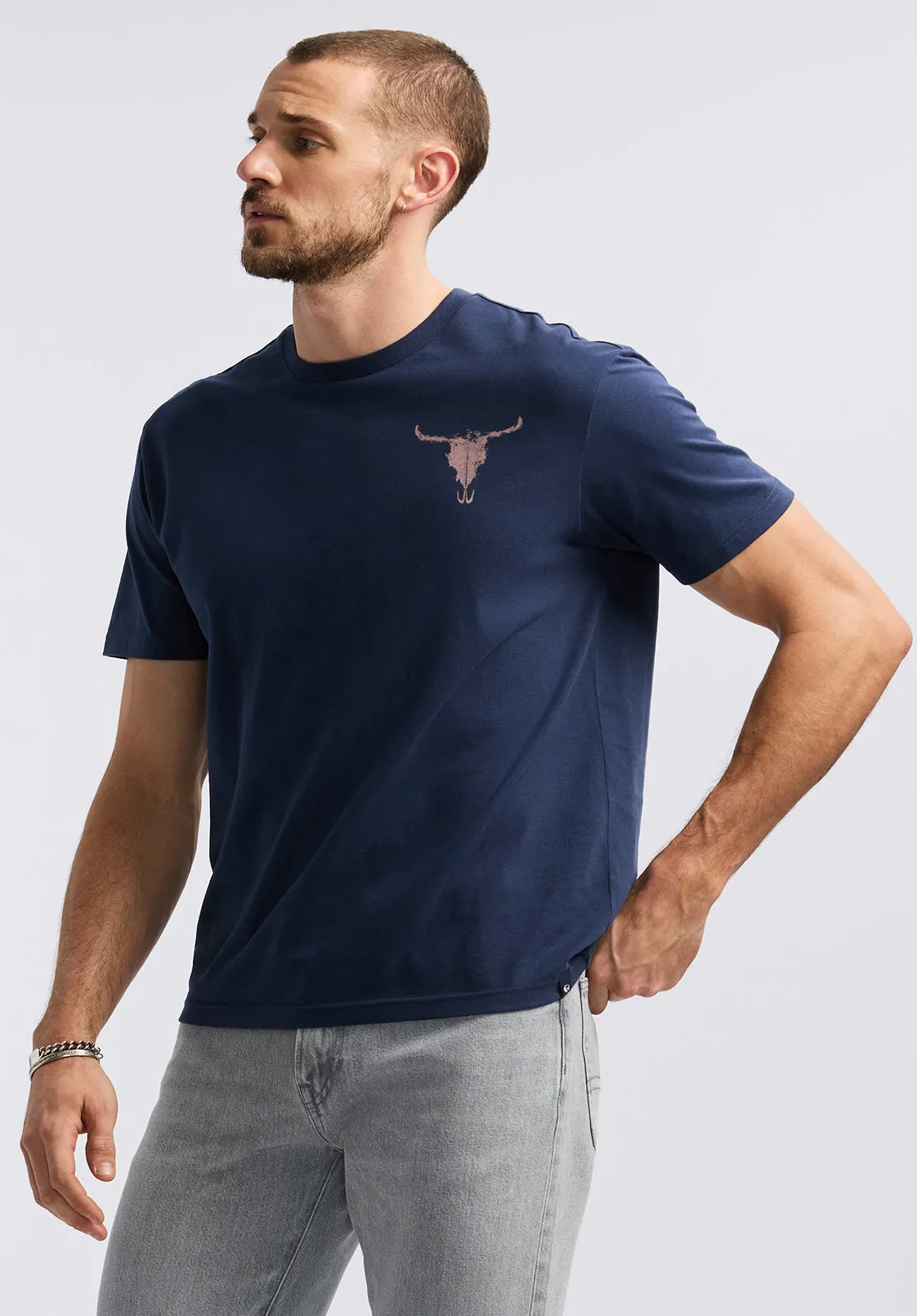 Tundla Men's Graphic T-Shirt with Buffalo Skull Print, Whale - BM24658 sold by Buffalo Jeans product image thumbnail 2