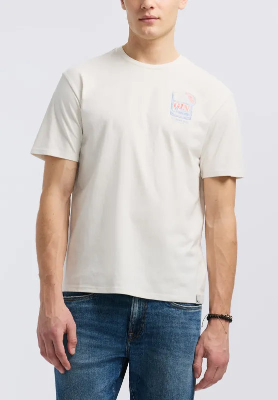 Torpoint Men's Graphic T-Shirt with Gin & Tonic Print, Milk - BM24654 sold by Buffalo Jeans