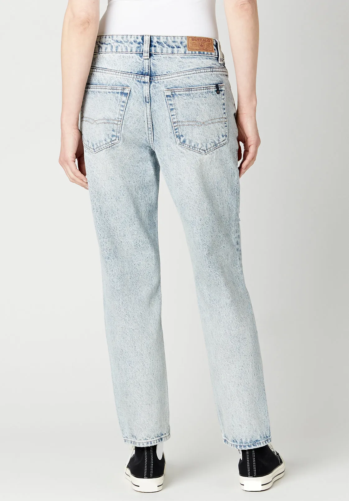 Relaxed Madison Boyfriend Women's Jeans in Distresses blue - BL15825 sold by Buffalo Jeans product image thumbnail 2