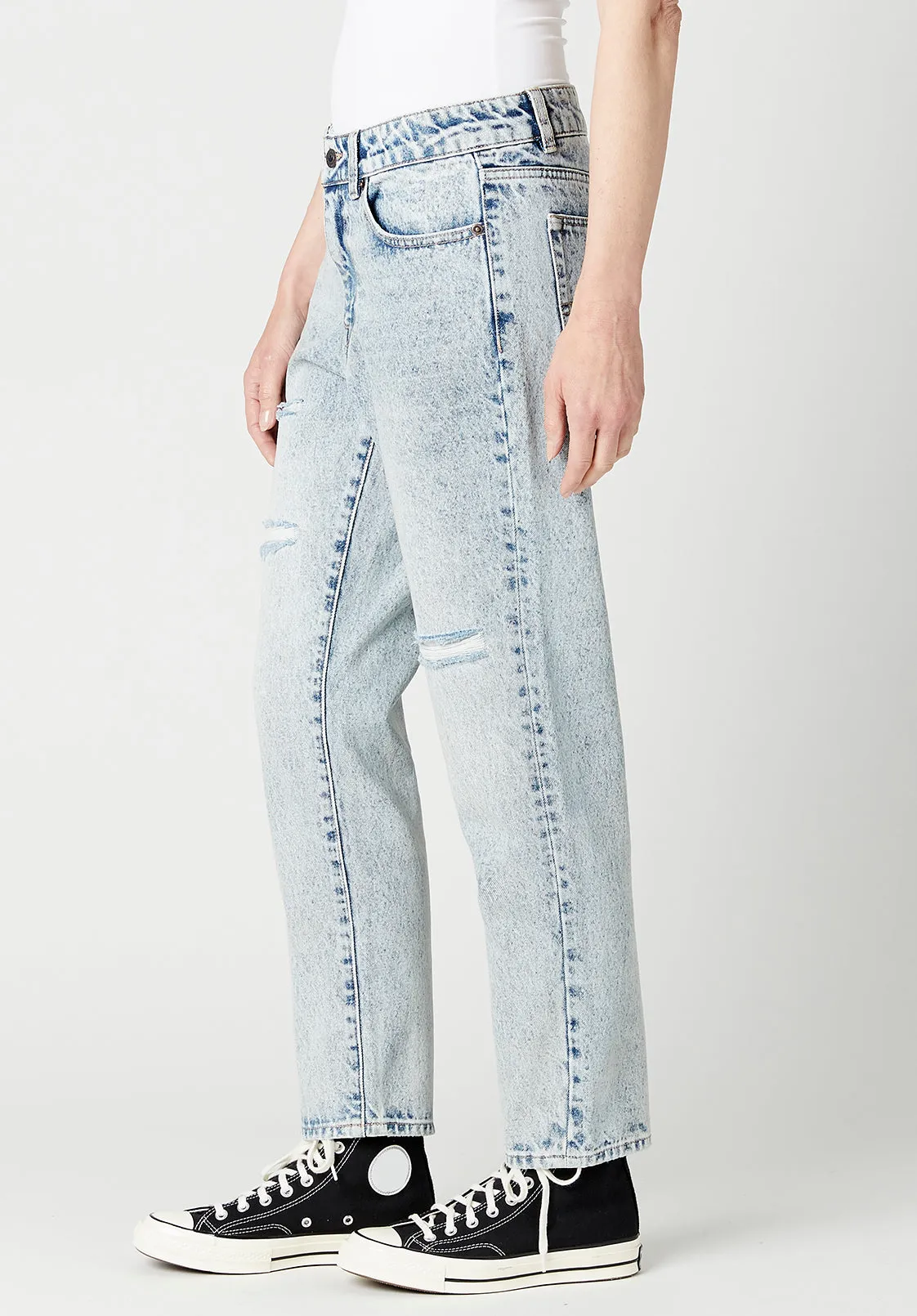 Relaxed Madison Boyfriend Women's Jeans in Distresses blue - BL15825 sold by Buffalo Jeans product image thumbnail 4