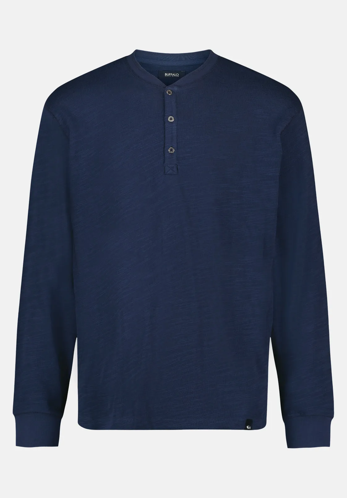Kandid Men's Long-Sleeve Relaxed Henley Top, Whale - BM24660 sold by Buffalo Jeans product image thumbnail 4