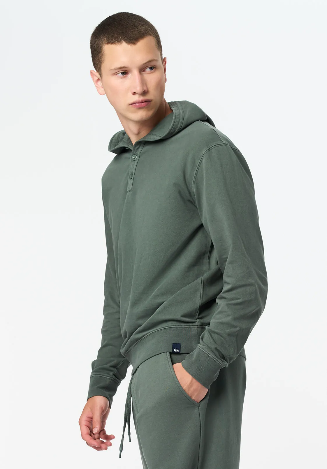 Kaye Men's Relaxed Pullover Hoodie, Dark Forest - BM24675 sold by Buffalo Jeans product image thumbnail 2