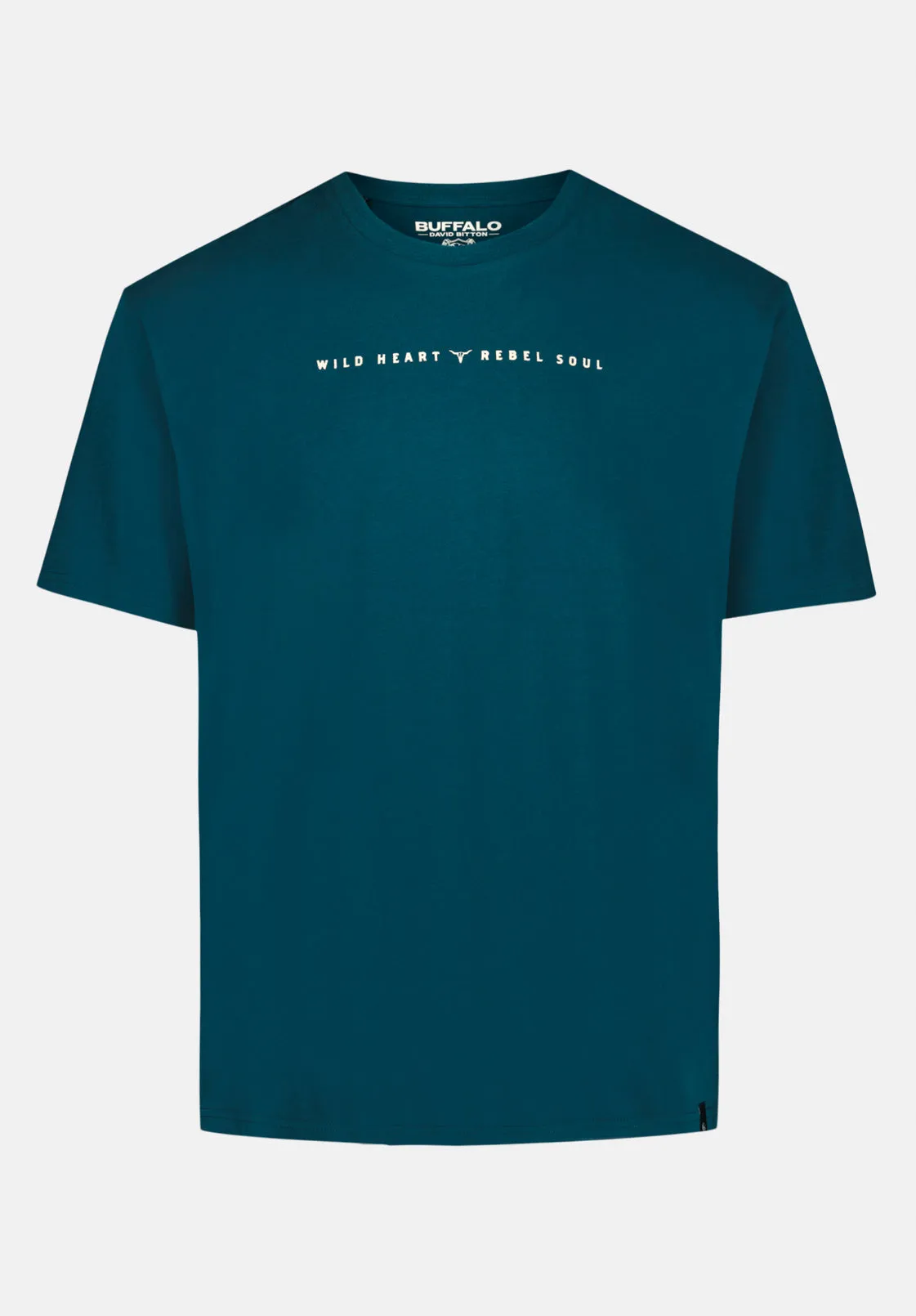 Tilden Men's Graphic T-Shirt with Buffalo and Rebel Soul Print, Deep Teal - BM24708 sold by Buffalo Jeans product image thumbnail 5