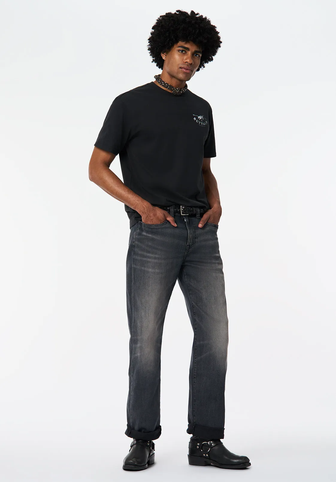 Talan Men's Graphic T-Shirt with Badlands Print, Black - BM24715 sold by Buffalo Jeans product image thumbnail 4