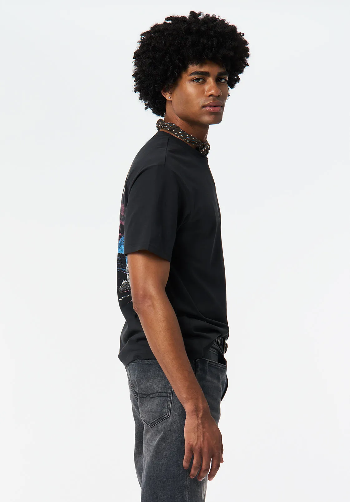 Talan Men's Graphic T-Shirt with Badlands Print, Black - BM24715 sold by Buffalo Jeans product image thumbnail 3