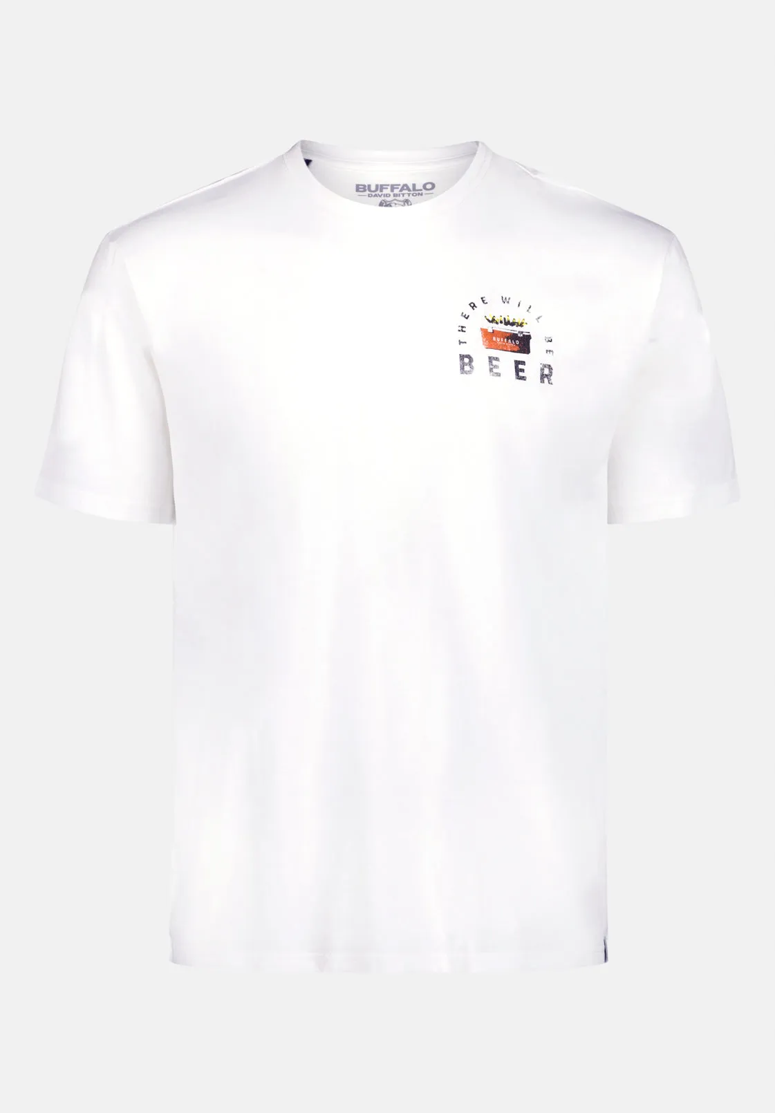 Tobin Men's Graphic T-Shirt with Truck and Beer Print, Optic White - BM24703 sold by Buffalo Jeans product image thumbnail 5