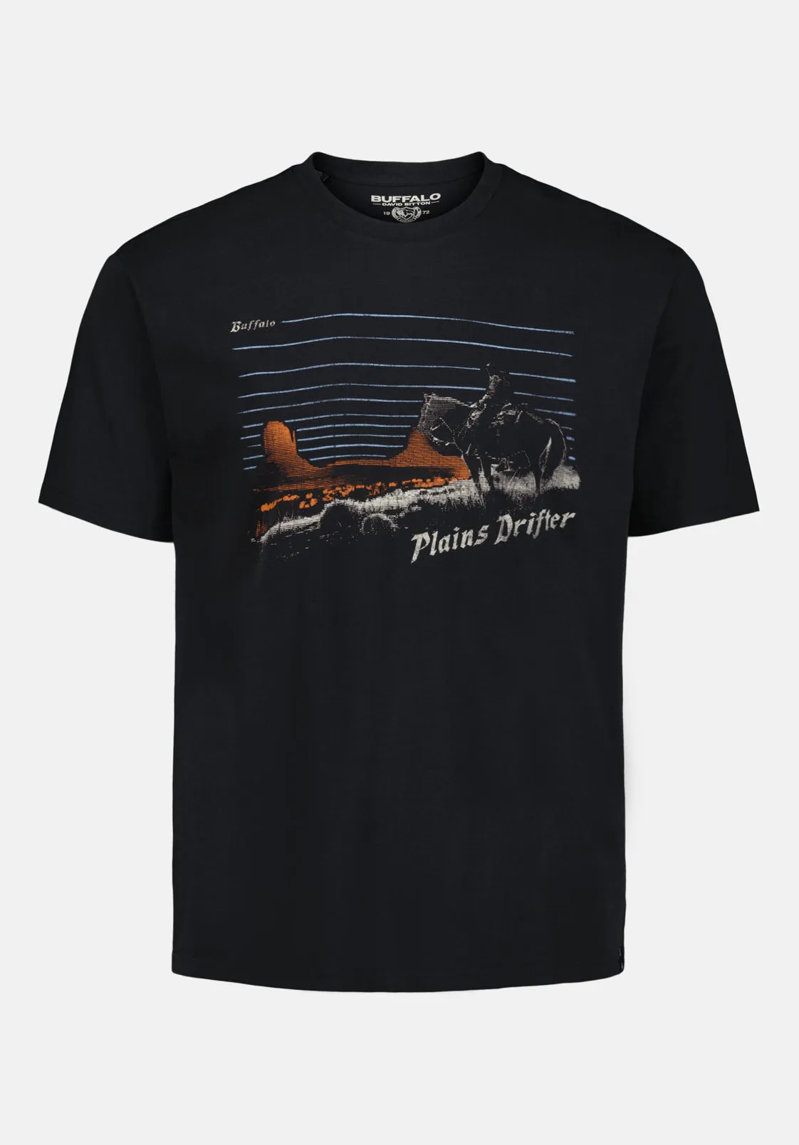 Trystan Men's Plains Drifter Print Graphic Tee, Black - BM24704 sold by Buffalo Jeans product image thumbnail 4