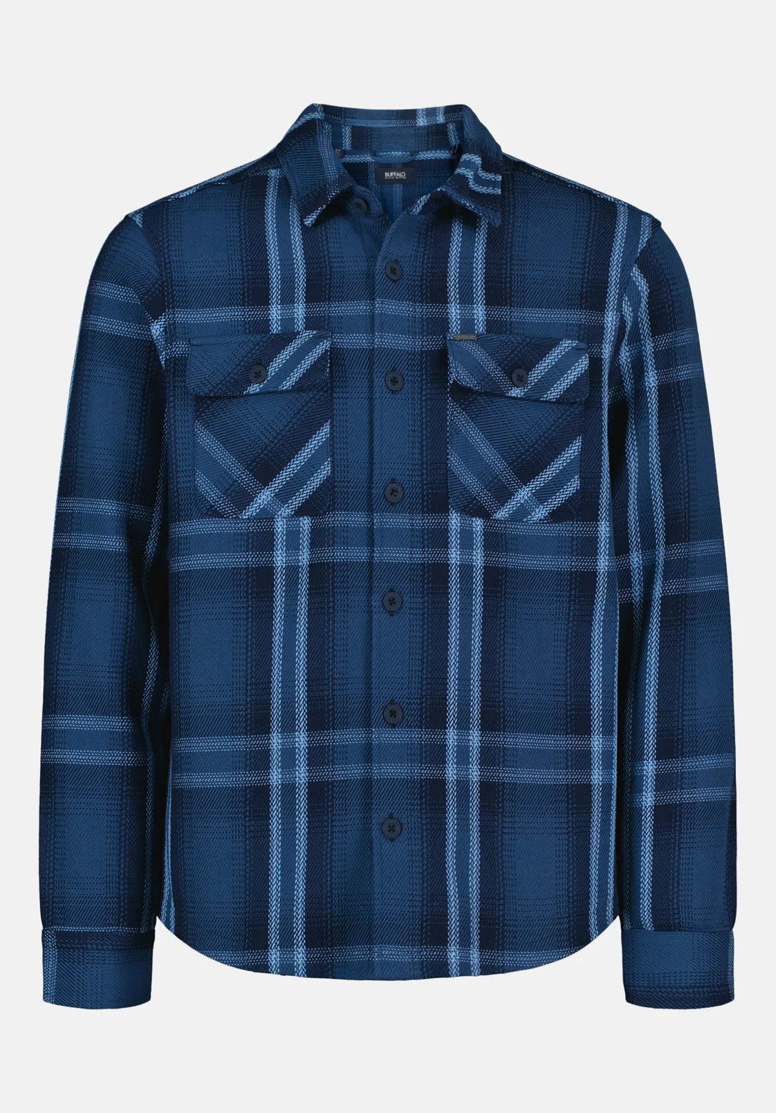 Samme Men's Long-Sleeve Relaxed Plaid Shirt, Whale - BM24686 sold by Buffalo Jeans product image thumbnail 5