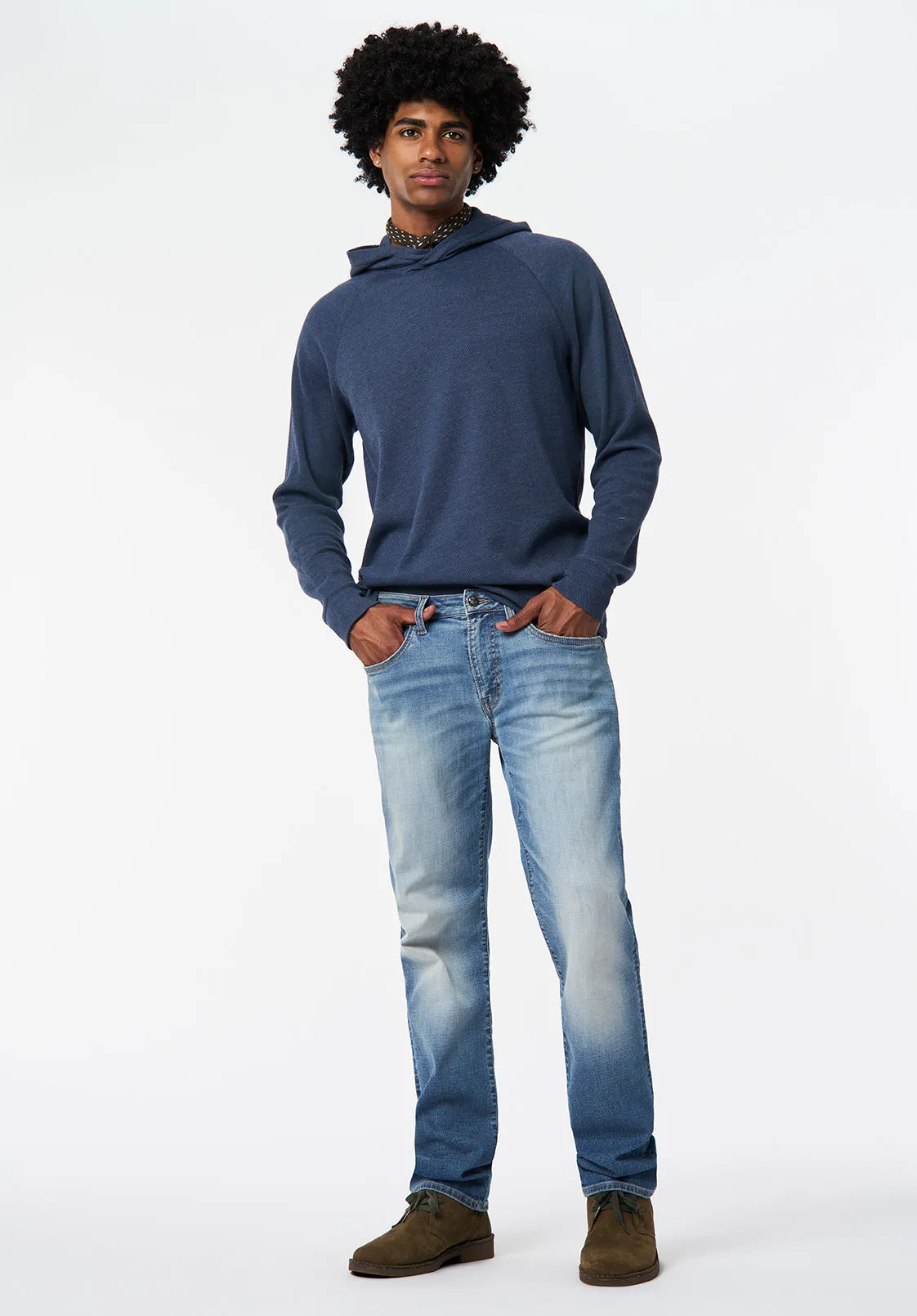 Kimber Men's Relaxed Hooded Sweatshirt, Whale - BM24668 sold by Buffalo Jeans product image thumbnail 3