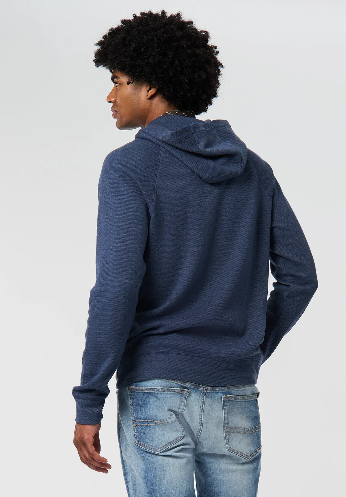 Kimber Men's Relaxed Hooded Sweatshirt, Whale - BM24668 sold by Buffalo Jeans product image thumbnail 2