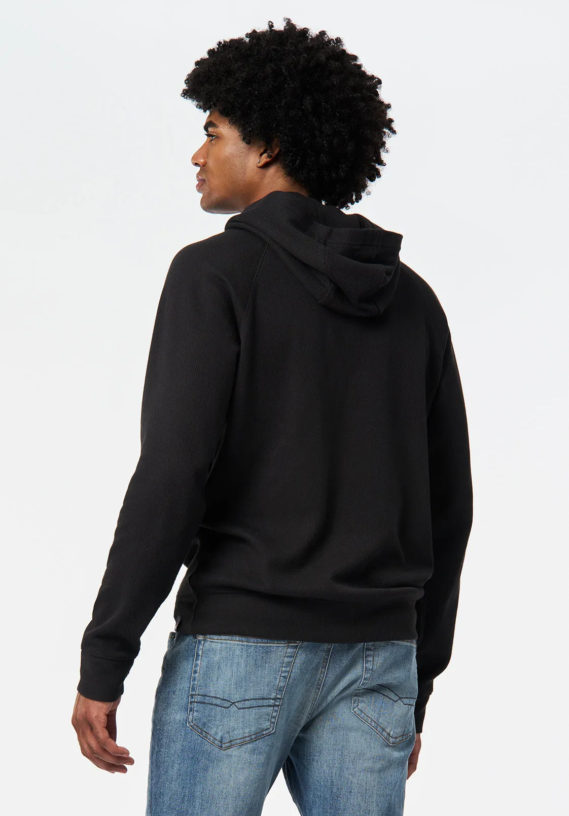 Kimber Men's Relaxed Hooded Top, Black - BM24668 sold by Buffalo Jeans product image thumbnail 3